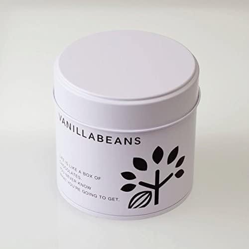 VANILLABEANS (バニラビーンズ) スノーボール・ココア (10缶入) クッキー ギフト お菓子 バレンタイン バレンタインデー (手提げ袋 10枚付き) 詰め合わせ 菓子折り お返し プレゼント 手土産 ご褒美 スイーツ チョコレート