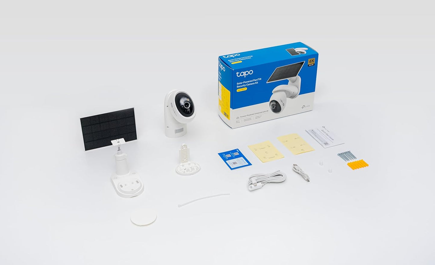 TP-Link Tapo 防犯カメラ ペットカメラ 屋外 ソーラー 監視カメラ みまもりカメラ 見守りカメラ スマホ対応 太陽光 Wi-Fi 4K 8MP 800万画素 パン/チルト 360°AI検知 フルカラー IP65 防水防塵 音声通話 Tapo C660 KIT