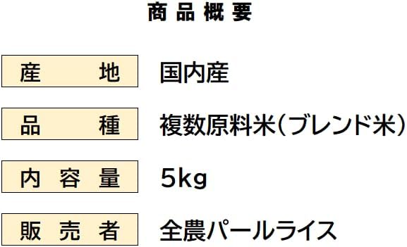 パールライス 国内産膳の匠 5kg