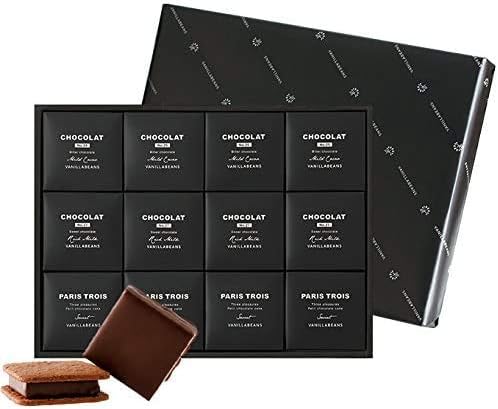 VANILLABEANS (バニラビーンズ) ショーコラ & パリトロ セット チョコレート ギフト お菓子 (手提げ袋付き 個包装) 詰め合わせ 菓子折り お返し プレゼント 手土産 ご褒美 スイーツ チョコサンド