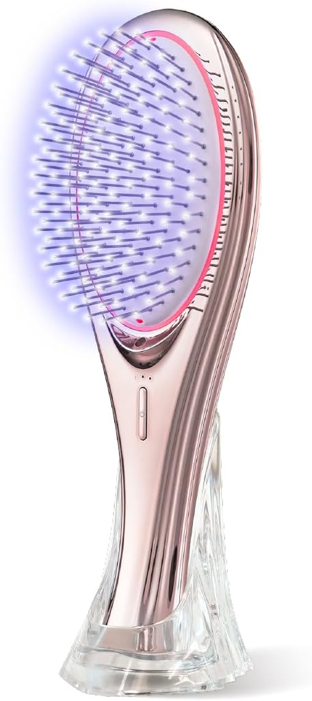 「ひるおび」にて紹介 wavewave ems ヘアブラシ 赤色LED サラサラ 髪 髪の毛 クッションブラシ くし 誕生日 女性 レディース 妻 彼女 母の日 プレゼント(ギフト用