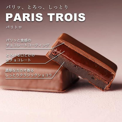 VANILLABEANS (バニラビーンズ) ショーコラ & パリトロ セット (4個入 ピンク色包装紙) バレンタイン バレンタインデー チョコレート ギフト (手提げ袋付き 個包装) お菓子 詰め合わせ ※賞味期限は発送日から10日程度※