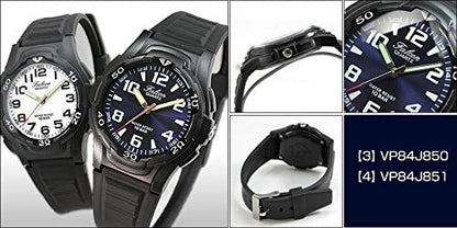 [シチズン Q&Q] 腕時計 アナログ 10気圧防水 ウレタンベルト VP84-854 メンズ ブラック