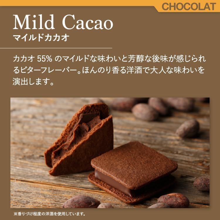 VANILLABEANS (バニラビーンズ) ショーコラ カカオバウム BOX セット/チョコレート ギフト お菓子 ホワイトデー (手提げ袋付き 個包装) 詰め合わせ プレゼント 手土産 ご褒美 スイーツ チョコ チョコサンド バウムクーヘン