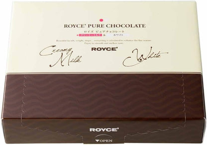 【ROYCE】チョコのコクがあります！ ロイズピュアチョコレート[キャラメルミルク＆クリーミーホワイト] １箱 40個 (x 1)