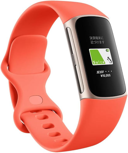 Fitbit Charge 6 トラッカー ポーセレン／シルバー（1個・日本正規品）