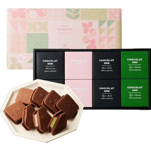 VANILLABEANS (バニラビーンズ) ショーコラ・スプリングセット8個入 [3/23着迄] チョコレート ギフト お菓子 ホワイトデー 春ギフト (手提げ袋付き) お返し プレゼント 手土産 スイーツ チョコ お祝い