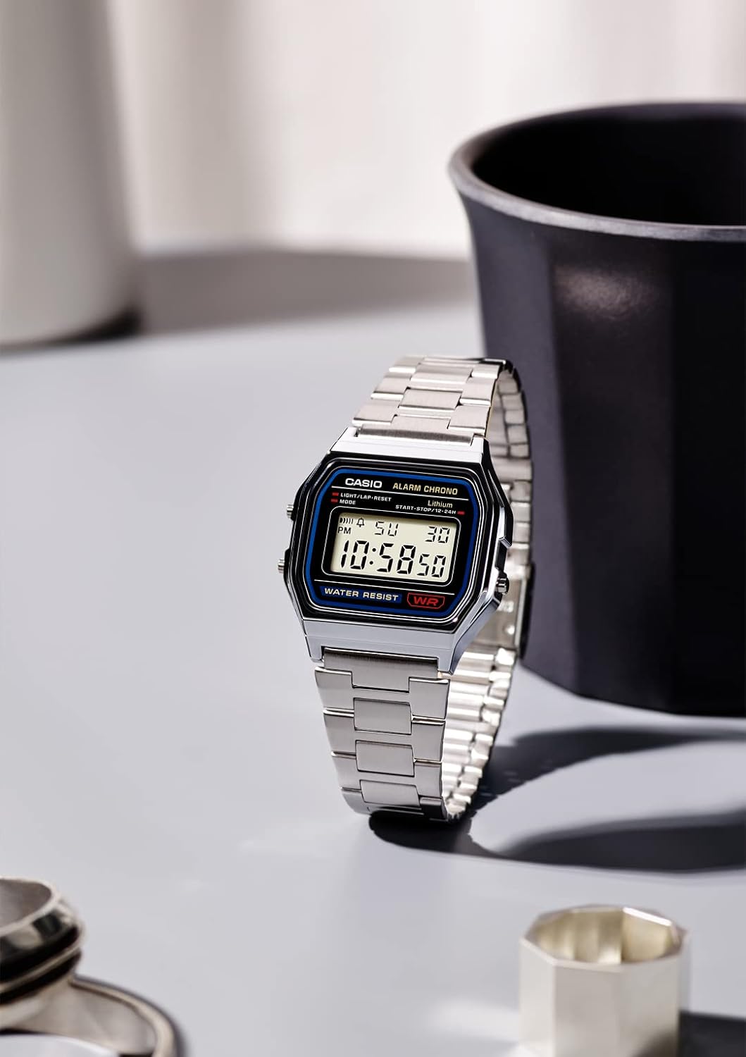 カシオ 腕時計 カシオ コレクション A158WA-1JH メンズ シルバー