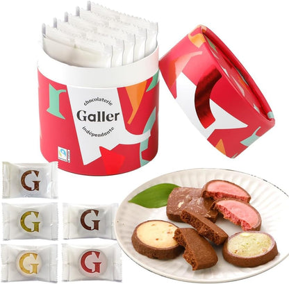 ガレー Galler チョコレート ベルギー王室御用達 クッキー 15枚入り 母の日 ギフト スイーツ お菓子 個包装 お取り寄せ 手さげ袋付き
