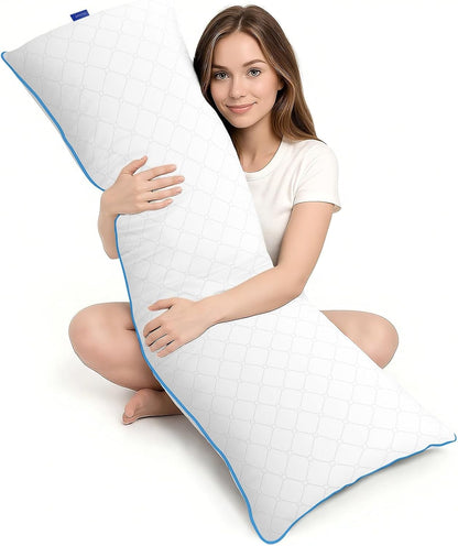 YZ HOME 抱き枕 本体 160×50cm（1個・ホワイト）