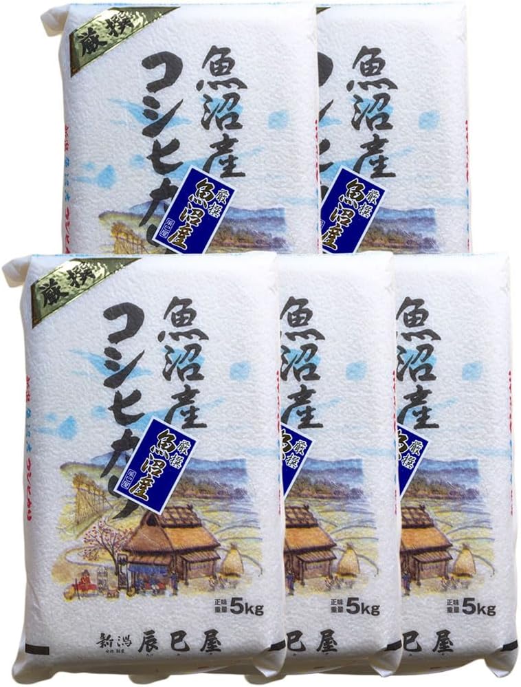 [精米] 新潟県産 北魚沼産 (旧広瀬・守門村) コシヒカリ 5kg 白米 新潟辰巳屋 令和7年産