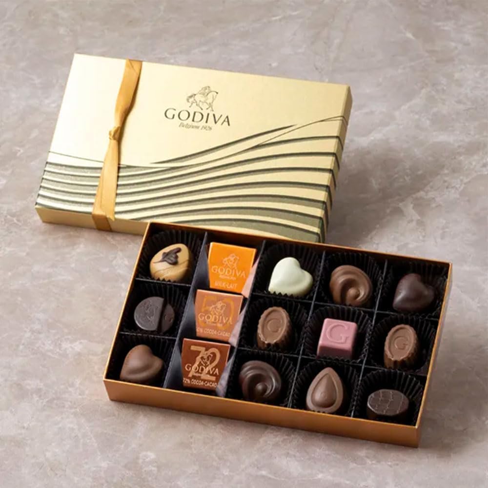 ゴディバ チョコ GODIVA ハートオブゴールドコレクション 6粒入 ギフトカード付 公式ショッパー付 バレンタイン プレゼント
