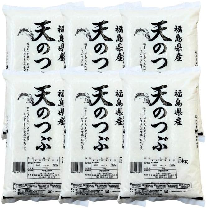 【精米】令和7年産 白米 米 福島県産天のつぶ白米