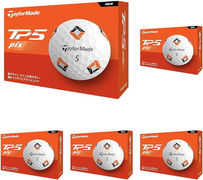 テーラーメイド(TAYLOR MADE) TMJ24 TP5/TP5 pix/TP5x/TP5x pix JPN 12個入り ゴルフボール 2024年モデル