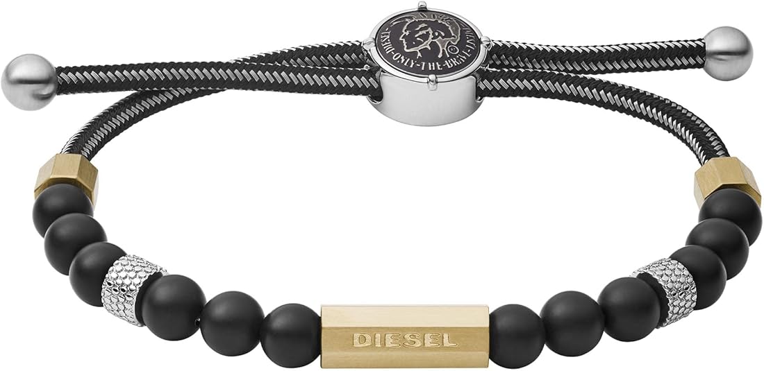 Diesel オールジェンダー ステンレススチールブレスレット, One Size, 金属, 宝石なし