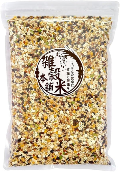 雑穀米本舗 明日への輝き39穀米ブレンド 1kg(1袋) 混ぜるだけ 国産 発芽玄米 スーパーフード 無添加 無着色 もっちり 雑穀米