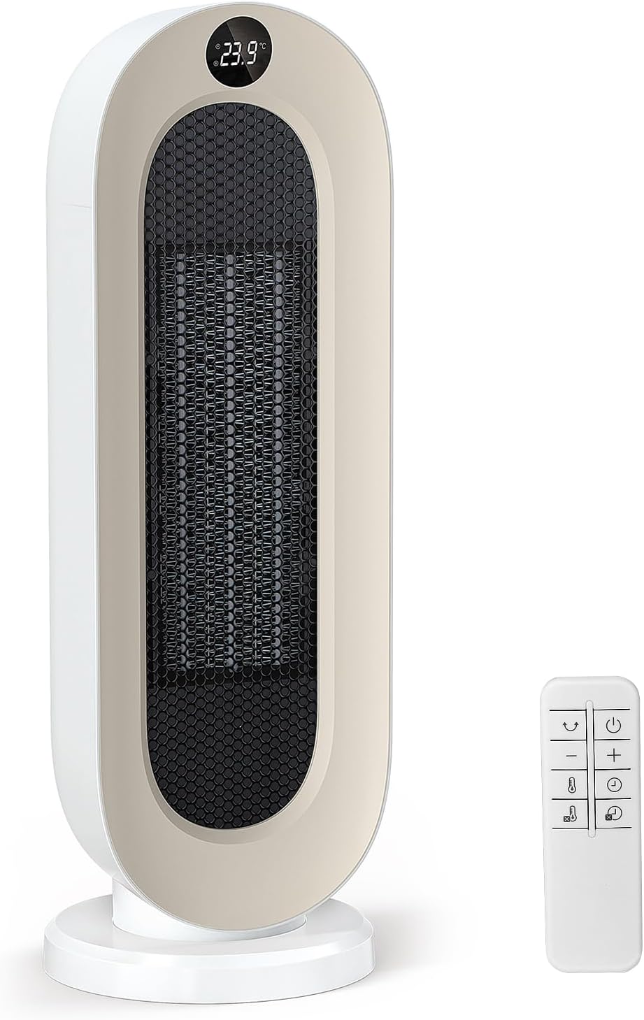 『2025冬新型』 セラミックヒーター 【ECO知能恒温 節電対策】 セラミックファンヒーター 暖房器具 省エネ 電気 首振り 3段階温度調整 800W/1200W 切り忘れ防止 二重過熱保護 転倒OFF タイマー機能 リモコン付き 大風量 速暖 電気ストーブ 電気ヒーター 足元 スリム タワー 脱衣所 寝室 トイレ 日本語取扱説明書 8畳 S720 クリーム