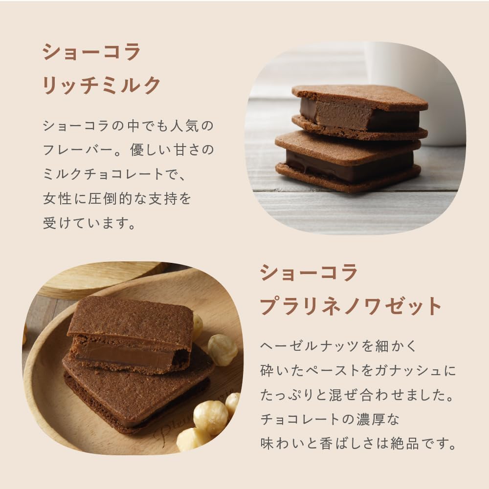 VANILLABEANS (バニラビーンズ) ショーコラ・ノンアルセット (4個入) チョコレート ギフト お菓子 ホワイトデー (手提げ袋付き 個包装) 詰め合わせ 菓子折り プレゼント 手土産 ご褒美 スイーツ チョコサンド