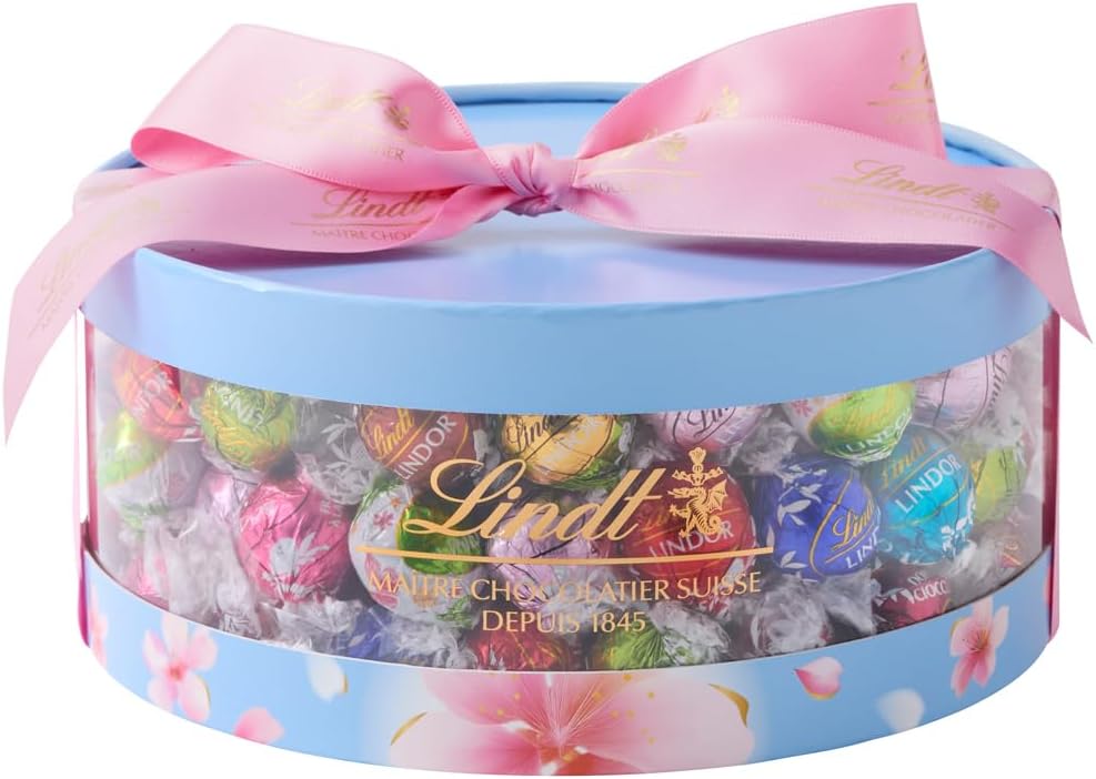 【 Lindt 公式】リンツ チョコレート リンドールギフトボックス 80個入 ホワイトデー お返し ギフト プレゼント ショッピングバッグL付