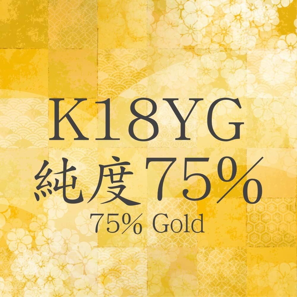 [フェアリーカレット] K18 8面トリプルキヘイブレスレット 日本製 18金 喜平 中留め