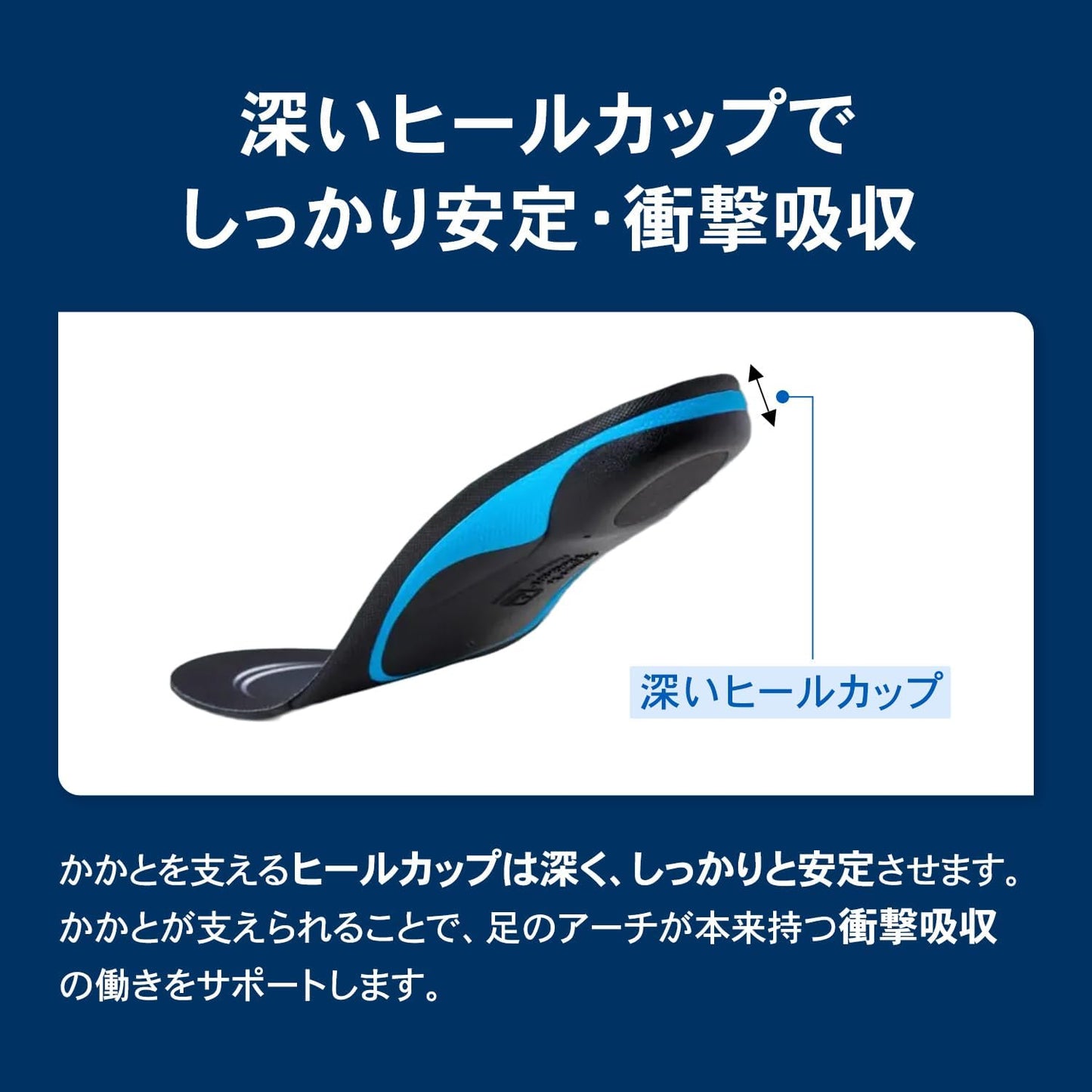 【ザムスト（ZAMST）】フットクラフト インソール（Footcraft）土踏まずアーチサポート 中敷き 1足分（左右セット）