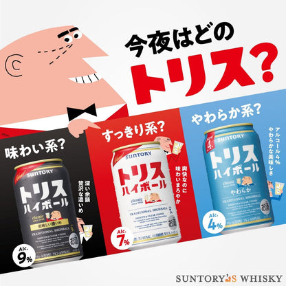 トリスハイボール〈やわらか〉 [ウイスキー 日本 350ml×24缶 ]