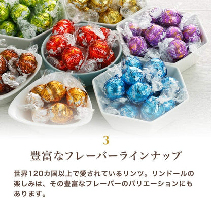【Lindt公式】リンツ Lindt チョコレート リンドール ファミリーパック シーズナル 20個入 バレンタイン ギフト ショッピングバッグS付