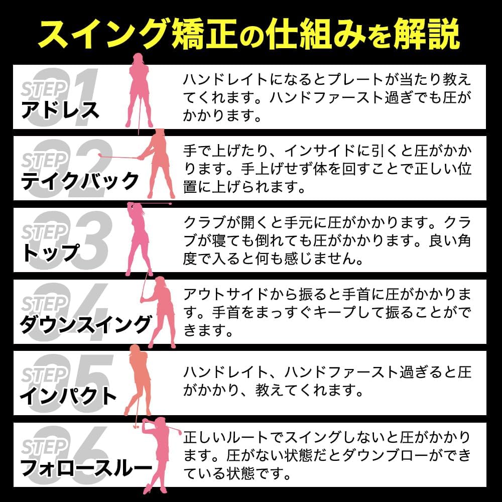 ダウンブローマスター【正規品】ネイビー【青山加織プロ監修】 ゴルフ 練習器具 手首矯正 ハンドファースト 習得 動画講座7本付き Down blow Master ゴルファボ GOLFavo