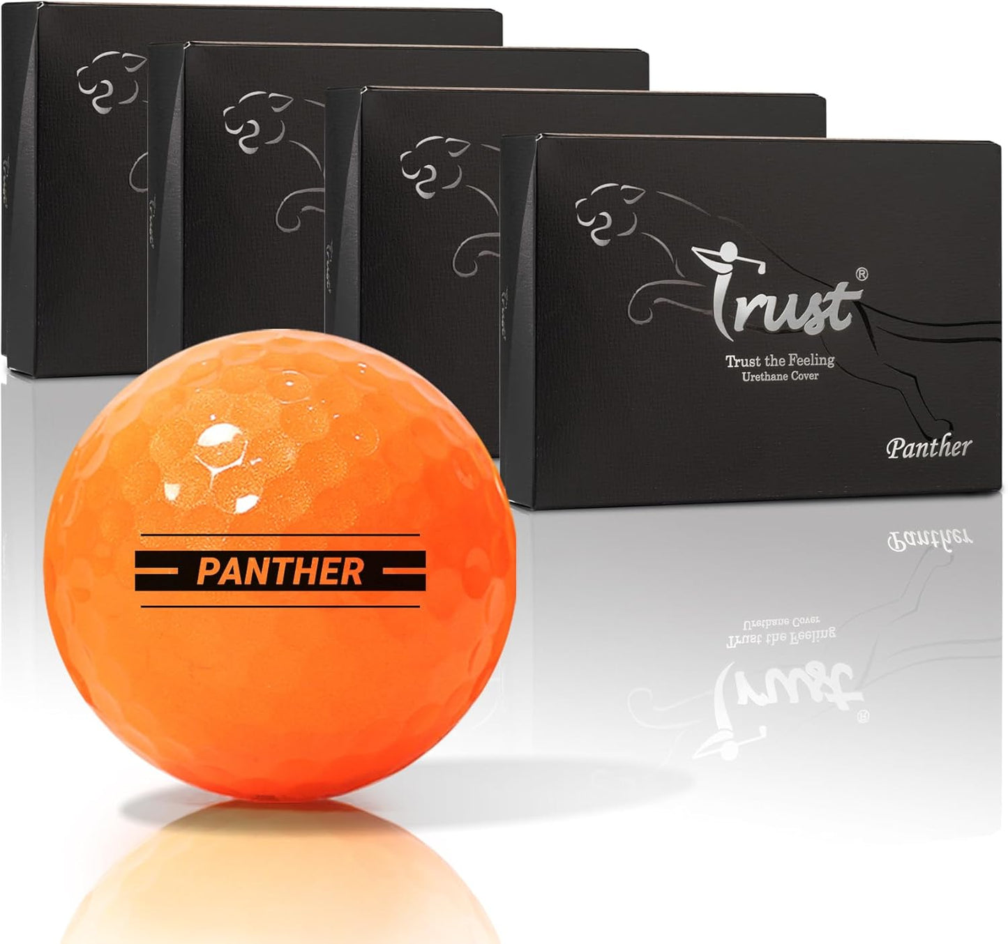 TRUST トラスト ゴルフボール Panther パンサー ウレタンカバー 1ダース12個 / 4ダース48個 オレンジ
