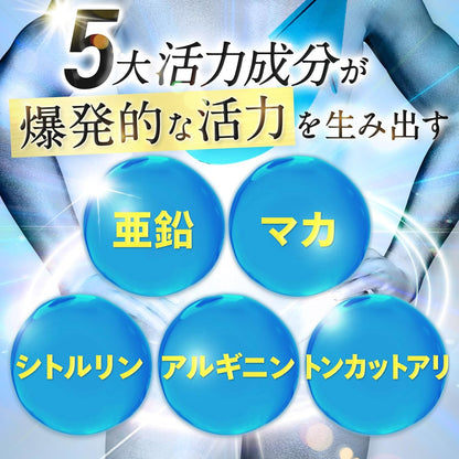 【クリニック共同開発】 VITALGENIC 8種の特許成分配合 亜鉛 マカ シトルリン アルギニン トンカットアリ 32種の成分配合 栄養機能食品 国内生産 30錠入り1ヶ月