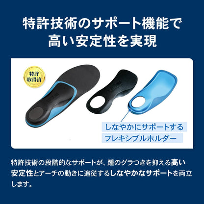 【ザムスト（ZAMST）】フットクラフト インソール（Footcraft）土踏まずアーチサポート 中敷き 1足分（左右セット）