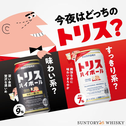 トリスハイボール 〈濃いめ〉 500ml×24本 [サントリー ウイスキー 日本 ハイボール 缶]