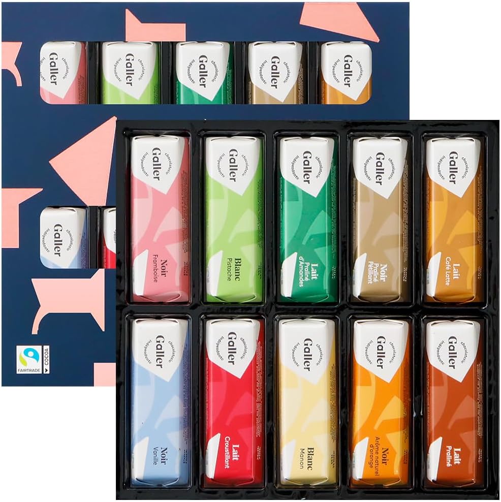 ガレー Galler チョコレート ベルギー王室御用達 ミニバー 24本入り 母の日 ギフト スイーツ お菓子 個包装 お取り寄せ 手さげ袋付き