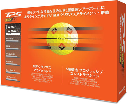 テーラーメイド(TAYLOR MADE) TMJ24 TP5/TP5 pix/TP5x/TP5x pix JPN 12個入り ゴルフボール 2024年モデル