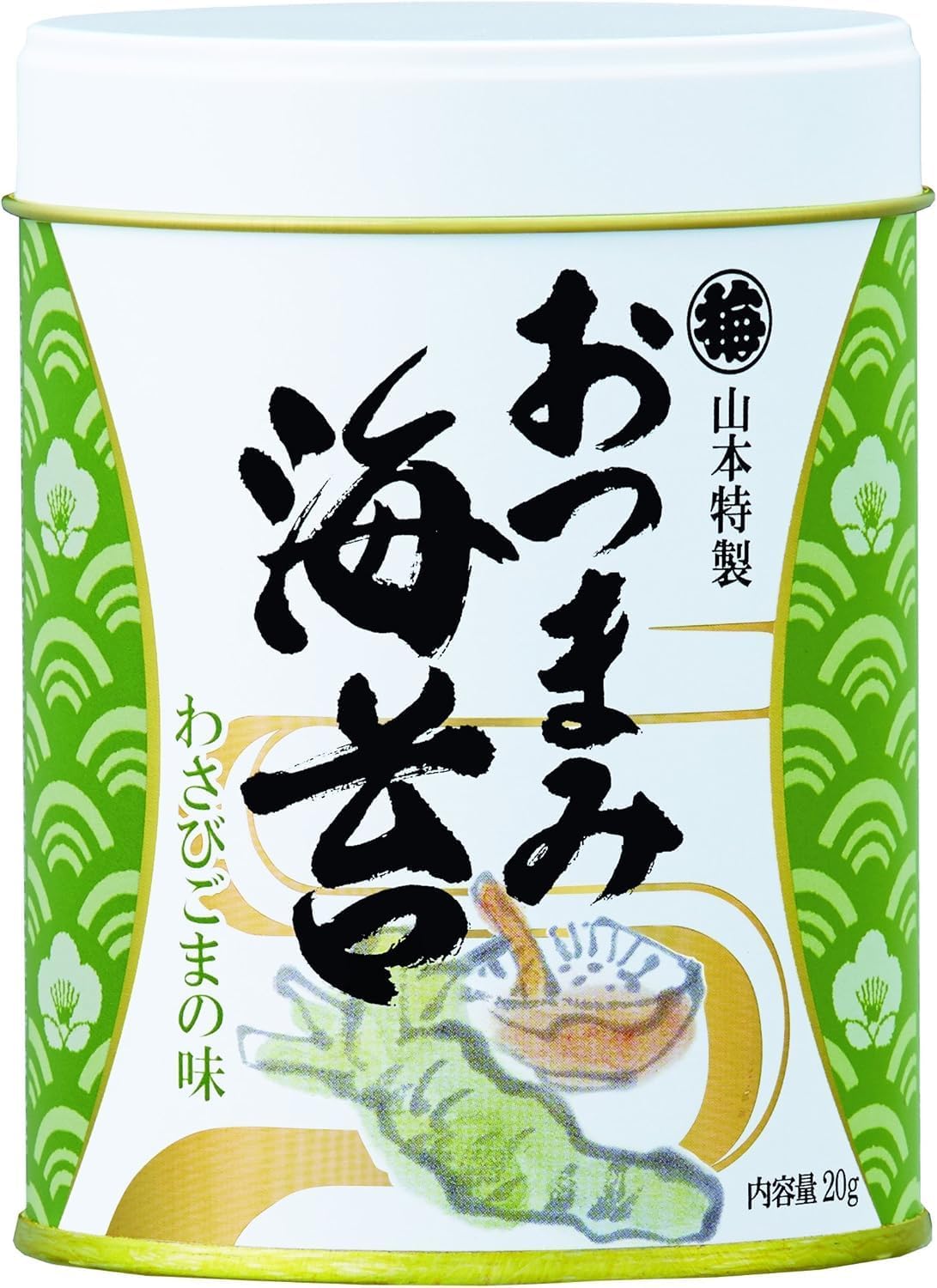 山本海苔店 味つけ海苔 おつまみ海苔【 梅／うめ 】1缶 20g 九州有明海産 国産