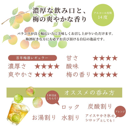 明利酒類 百年梅酒 CLASSIC 多治見焼き 14% 1000ml