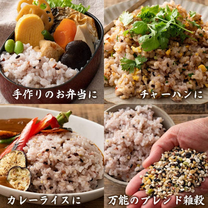 雑穀米本舗 明日への輝き39穀米ブレンド 1kg(1袋) 混ぜるだけ 国産 発芽玄米 スーパーフード 無添加 無着色 もっちり 雑穀米