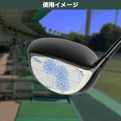 Tabata(タバタ) ゴルフ ショット マーカー ゴルフ練習用品 ショットセンサー 高粘着だが剥がしやすい インパクトマーカー 打球痕 飛距離アップ 打ちっ放し スイング練習 コントロール力が身につく スイング改善 ドライバー アイアン FW/UT