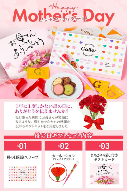 母の日 ギフト ガレー Galler チョコレート ベルギー王室御用達 ミニバー 24本入り 食べ物 お菓子 スイーツ 高級 ギフトカード 間違い探し 手さげ袋付き