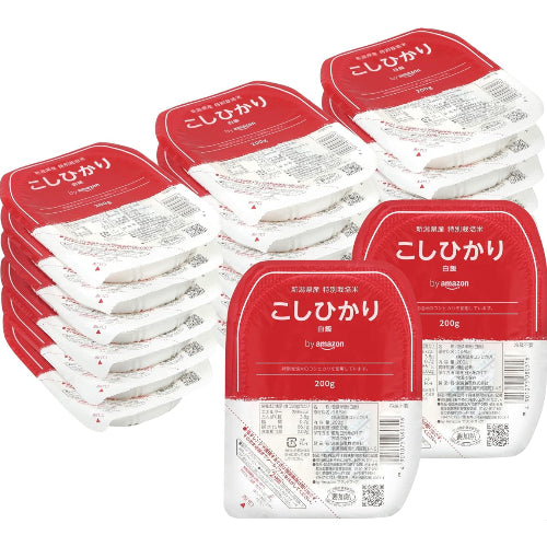 ックご飯 新潟県産こしひかり 200g×20個(白米) 特別栽培米