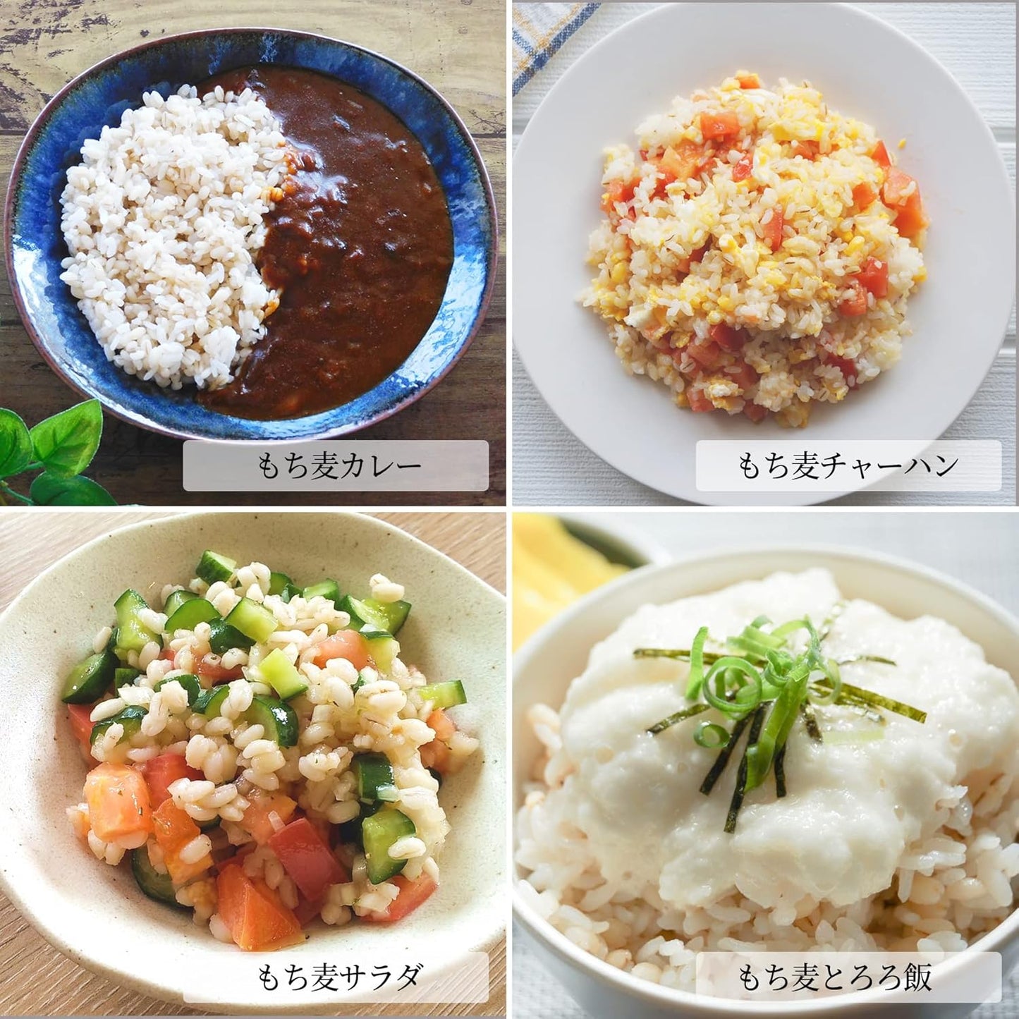 高野さんちの農産物 有機農場 高野さんちの無農薬・無化学肥料栽培もち麦 300g