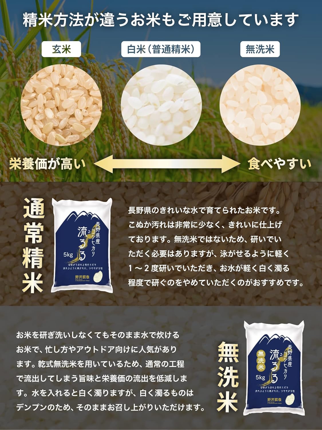 野沢農産 米 コシヒカリ 令和7年産 長野県産