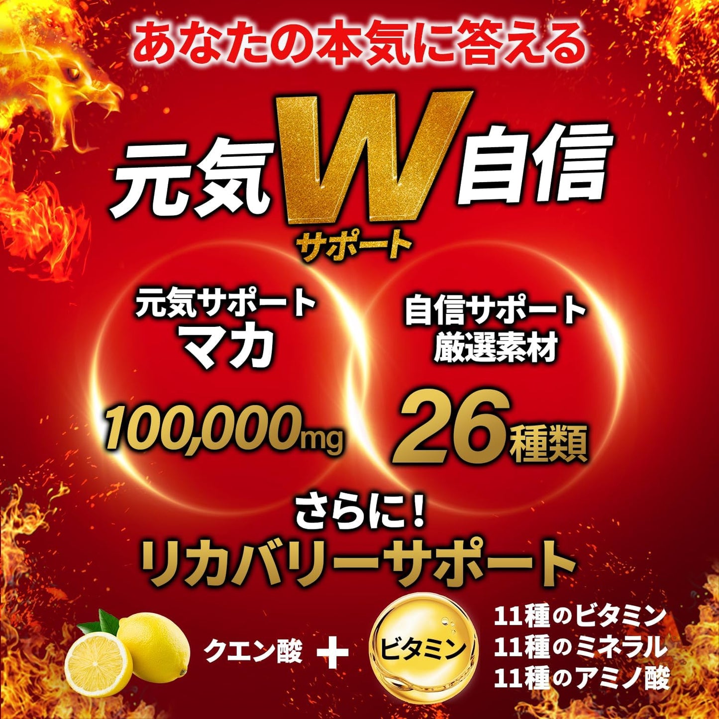 マカ100,000mg 日本製 30日分 GMP認定 ドラゴンマカ 亜鉛 シトルリン アルギニン TOKYOサプリ