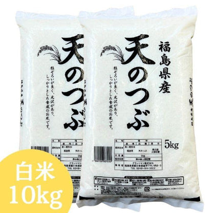 【精米】令和7年産 白米 米 福島県産天のつぶ白米